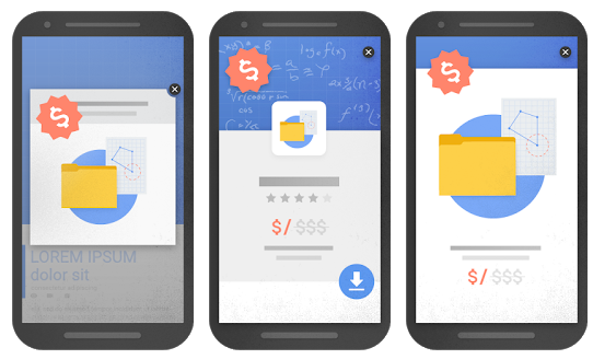 Google examples of intrusive pop ups